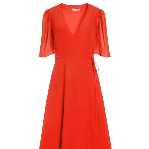 A "True Wrap" Suri Flutter Sleeve Dress - Picture 2 of 12